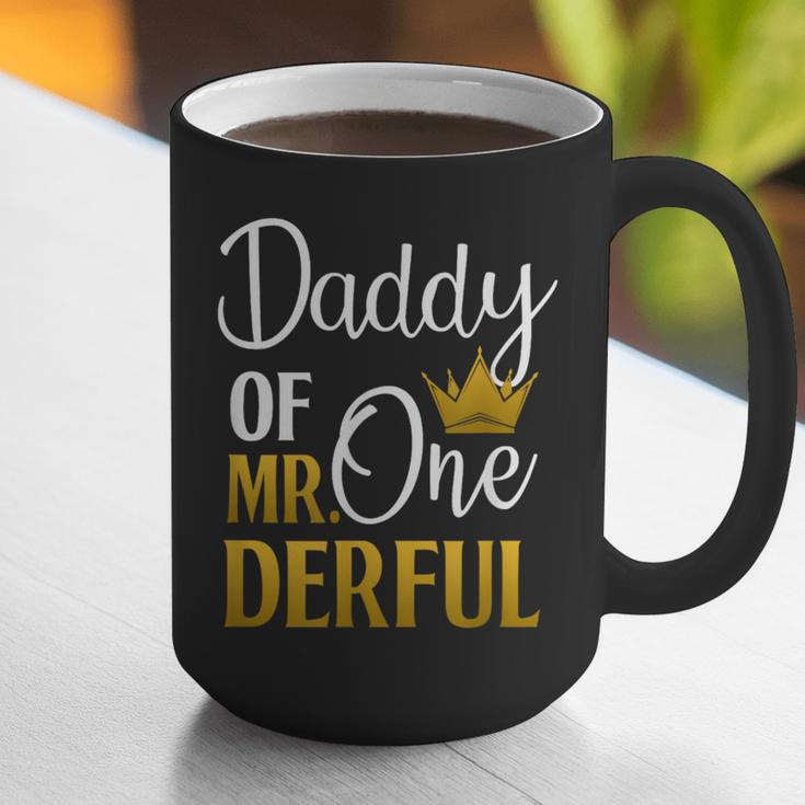 Daddy Of Mr Onederful 1st Birthday Father's Day First Daddy Graphic Print Coffee Mug