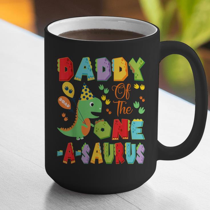 Daddy Of The One-A-Saurus 1St Birthday Boy Dinosaur Graphic Print Coffee Mug