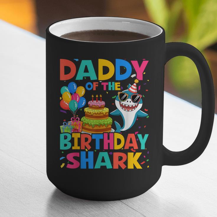 Daddy Of The Shark Birthday Dad Matching Family Graphic Print Coffee Mug