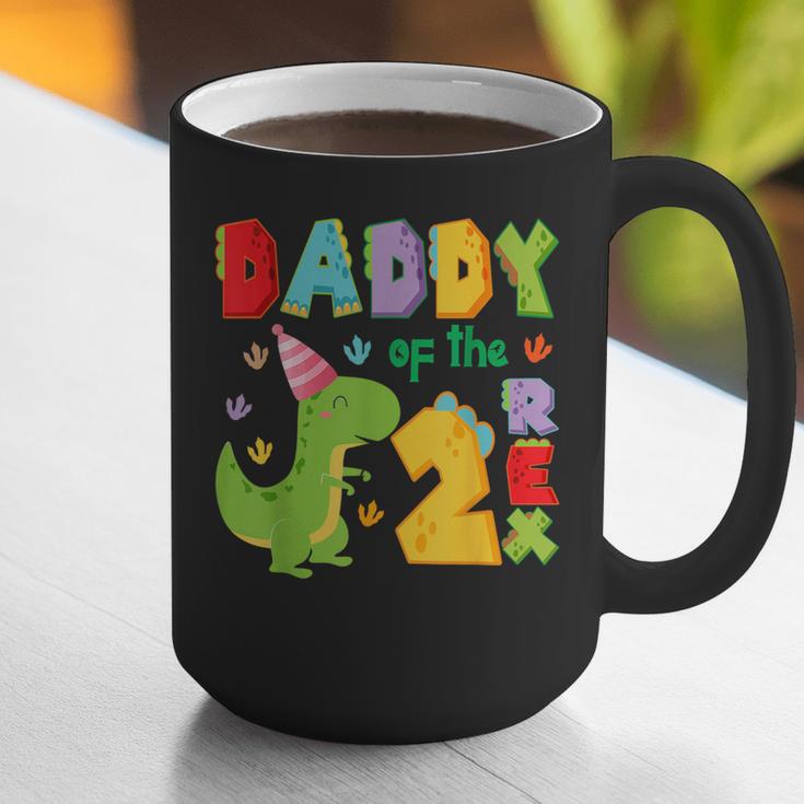Daddy Of The Two Rex 2Nd Birthday Boy Dinosaur T-Rex Graphic Print Coffee Mug