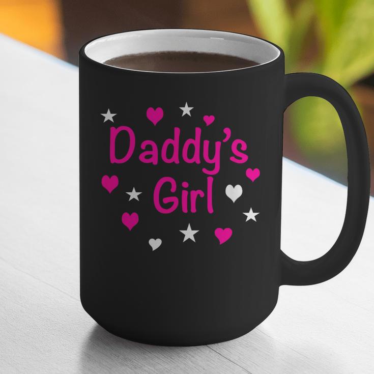 Daddy's Girl Shirt With Pink Lettering Graphic Print Coffee Mug