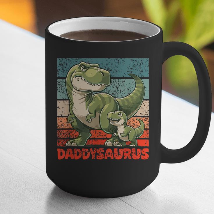 Daddysaurus Father's Day Best Dad T-Rex Papa Graphic Print Coffee Mug