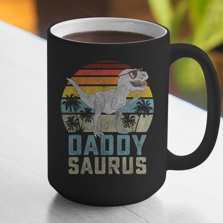DaddysaurusRex Dinosaur Daddy Saurus Family Matching Graphic Print Coffee Mug