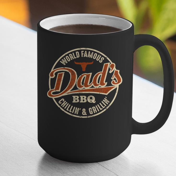 Dad's BBQ Chilling And Grilling Vintage Graphic Print Coffee Mug Dad's BBQ Chilling And Grilling Vintage Graphic Print Coffee Mug