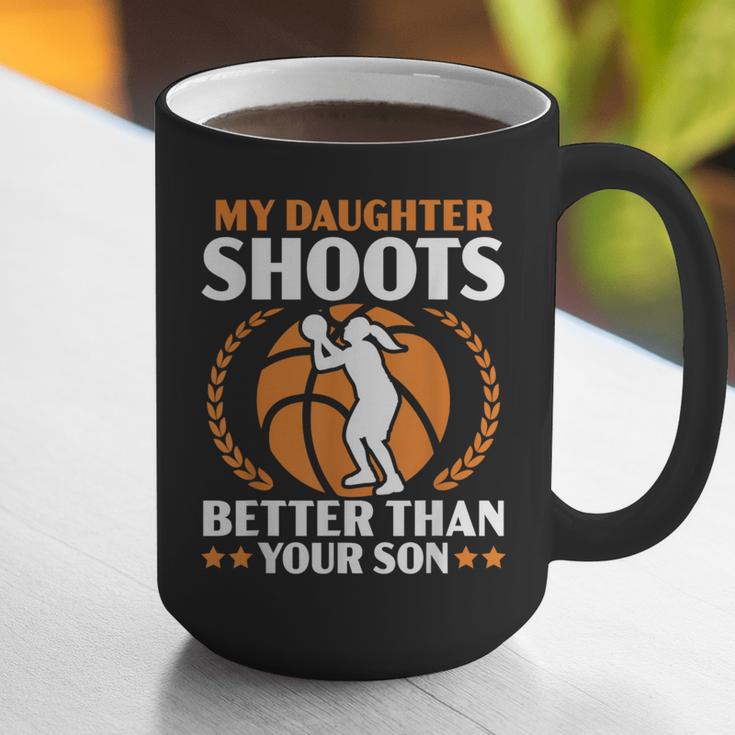 Daughter Basketball Sport Basketball Dad Mom Basketball Fan Graphic Print Coffee Mug