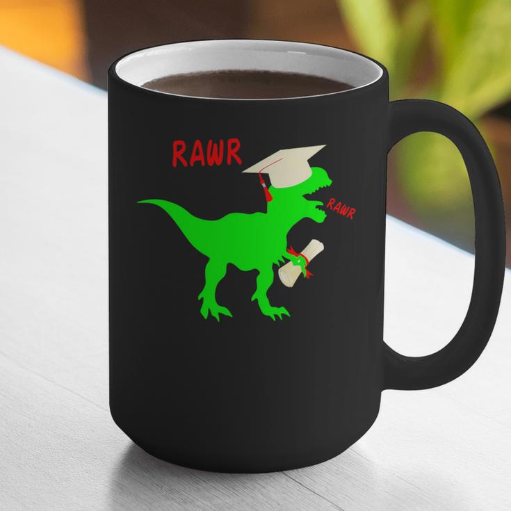 Dinosaur Rawr Diploma Grad Graduate Graduation Graphic Print Coffee Mug