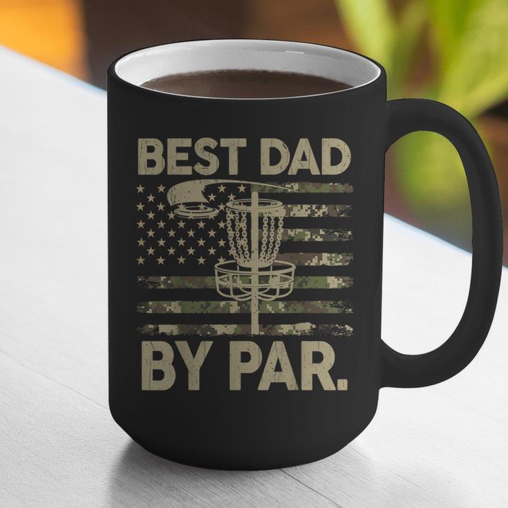 Disc Golf Frisbee Best Dad Par Camo US Flag Golfer Graphic Print Coffee Mug