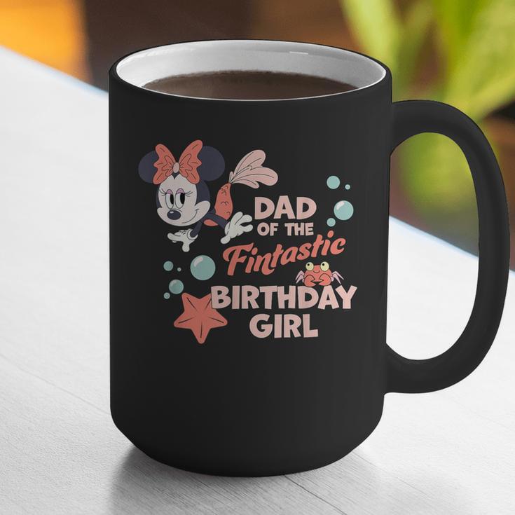 Disney Minnie Mouse Mermaid Dad Of The Birthday Girl Graphic Print Coffee Mug