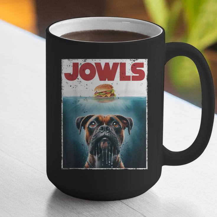 Drooling Boxer Jowls Fawn Dog Mom Dog Dad Burger Graphic Print Coffee Mug