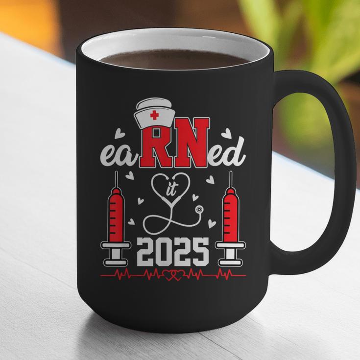 Earned It 2025 For Nurse Graduation Or RN LPN Class Of 2025 Graphic Print Coffee Mug