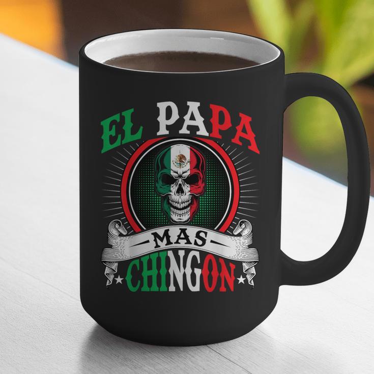 El Papa Mas Chingon Mexican Dad Husband Regalo Flag Graphic Print Coffee Mug