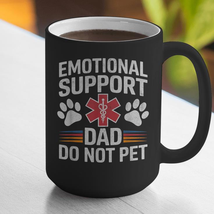 Emotional Support Dad Do Not Pet Caring Father's Day Graphic Print Coffee Mug