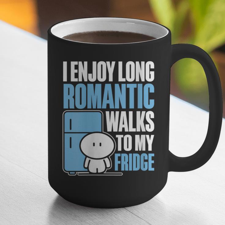 I Enjoy Long Romantic Walks To My Fridge Introvert Graphic Print Coffee Mug I Enjoy Long Romantic Walks To My Fridge Introvert Graphic Print Coffee Mug
