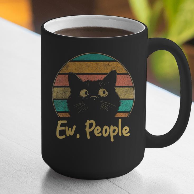 Ew People Retro Cat Lover Social Introvert Graphic Print Coffee Mug Ew People Retro Cat Lover Social Introvert Graphic Print Coffee Mug