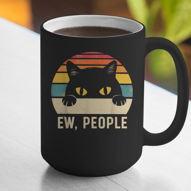 Ew People Retro Cat Vintage Anti-Social Introvert Graphic Print Coffee Mug Ew People Retro Cat Vintage Anti-Social Introvert Graphic Print Coffee Mug