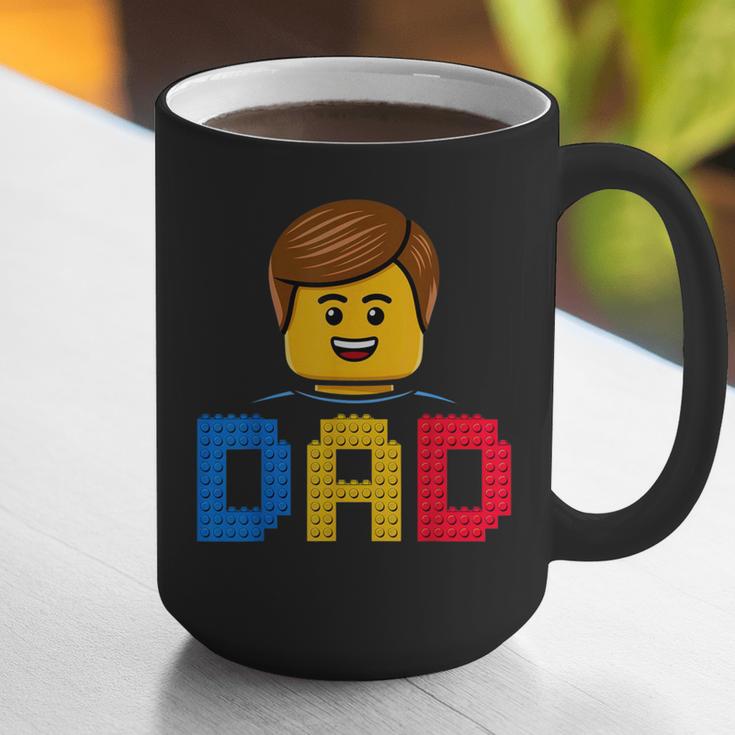 Family Dad Master Builder Building Bricks Blocks Fathers Day Graphic Print Coffee Mug