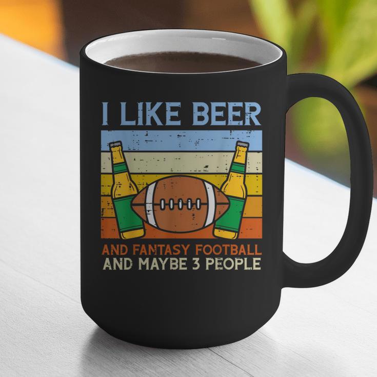 I Like Fantasy Football 3 People Draft Party Dad Men Graphic Print Coffee Mug