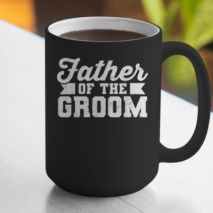 Father Of The Groom Dad Wedding Bachelor Party Distressed Graphic Print Coffee Mug