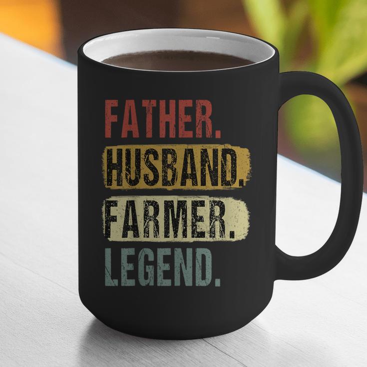 Father Husband Farmer Legend Vintage Dad Father's Day Graphic Print Coffee Mug