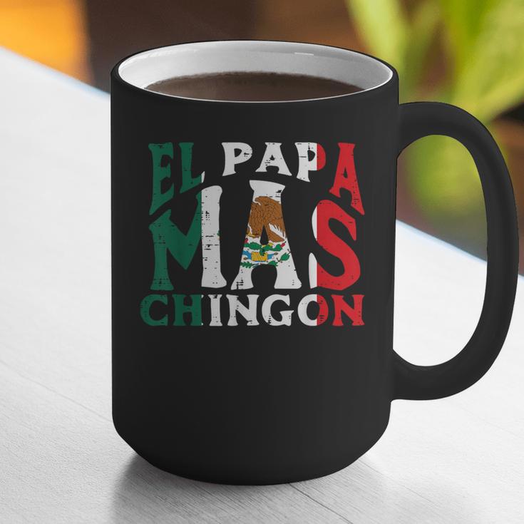 Fathers Day El Papa Mas Chingon Mexican Dad Spanish Graphic Print Coffee Mug