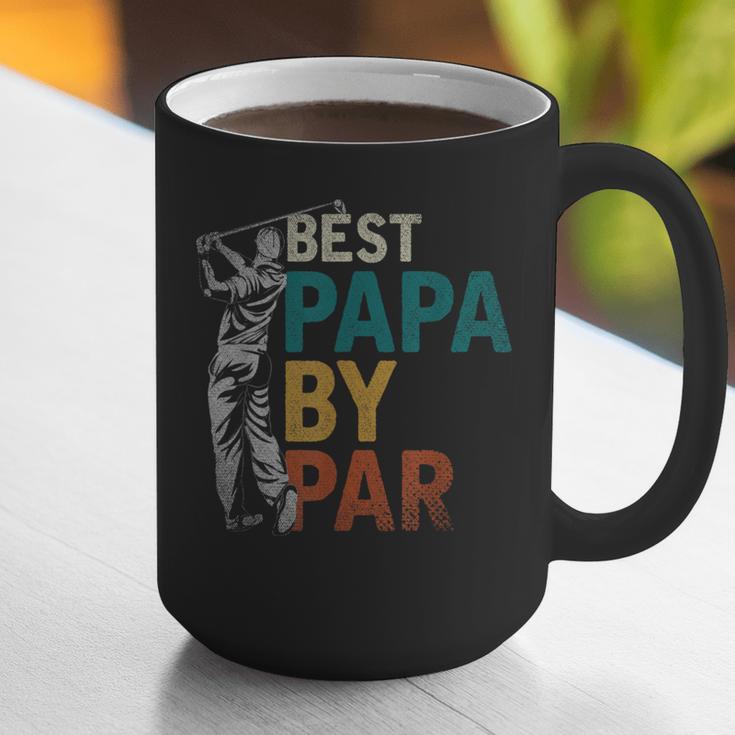 Fathers Day Golfer Dad Golfing Best Papa By Par Golf Graphic Print Coffee Mug