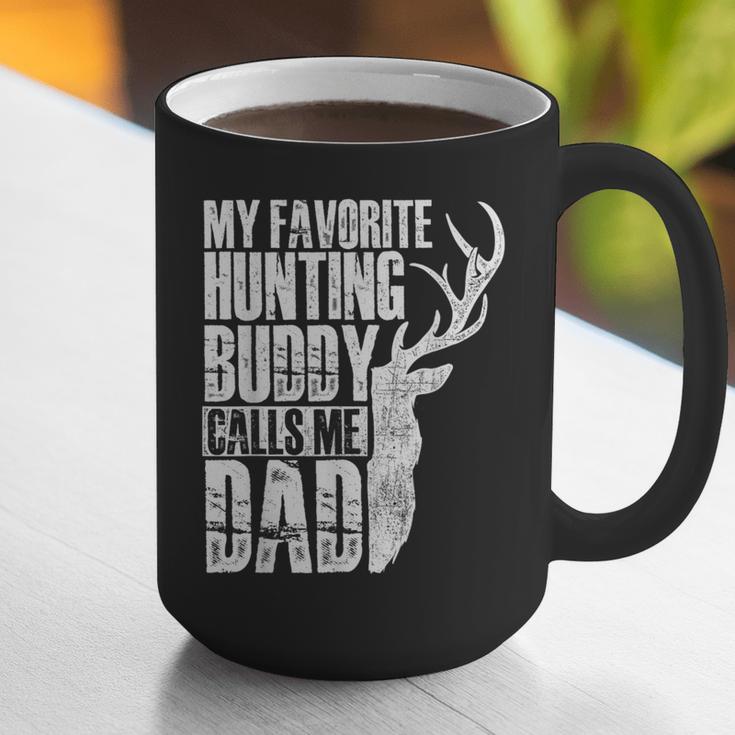 My Favorite Hunting Buddy Calls Me Dad Deer Animal Hunter Graphic Print Coffee Mug