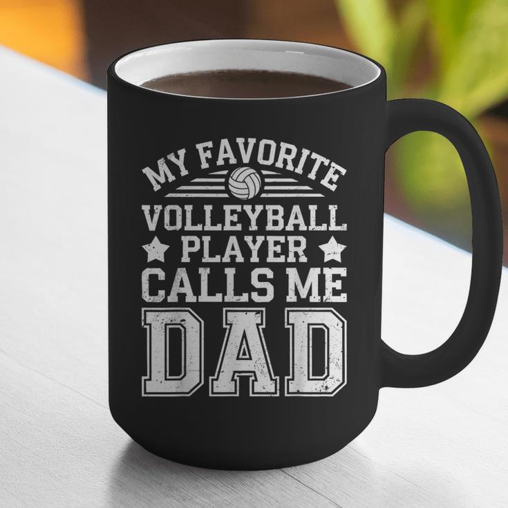 My Favorite Volleyball Player Calls Me Dad Shirt Fathers Day Graphic Print Coffee Mug
