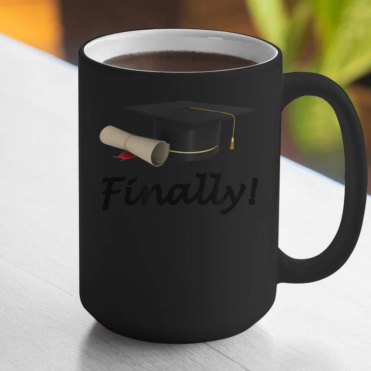 Finally I'm Graduate Graduation Graphic Print Coffee Mug