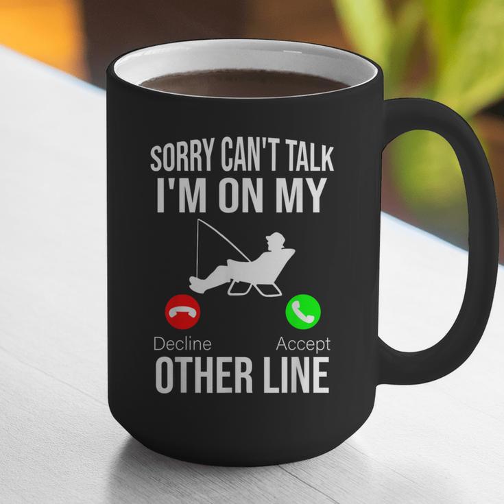Fishing Dad Men Reel Cool Fish Bass Fishing Graphic Print Coffee Mug