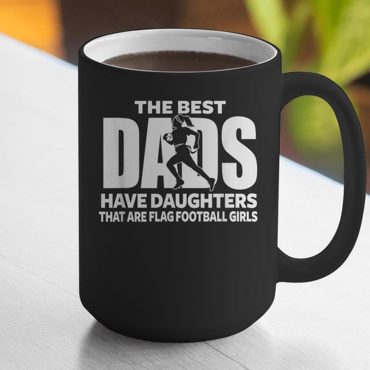 Flag Football Girl Dad Proud Father Of Girl Playing Sports Graphic Print Coffee Mug