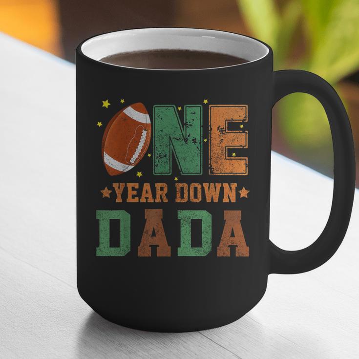 Football 1st Year One Down Dada Birthday For Dad Daddy Graphic Print Coffee Mug