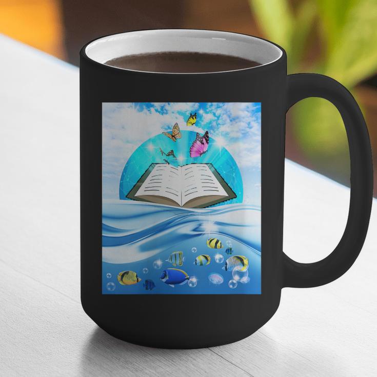 Frutiger Aero Aesthetic Tech Book Butterfly Graphic Print Coffee Mug