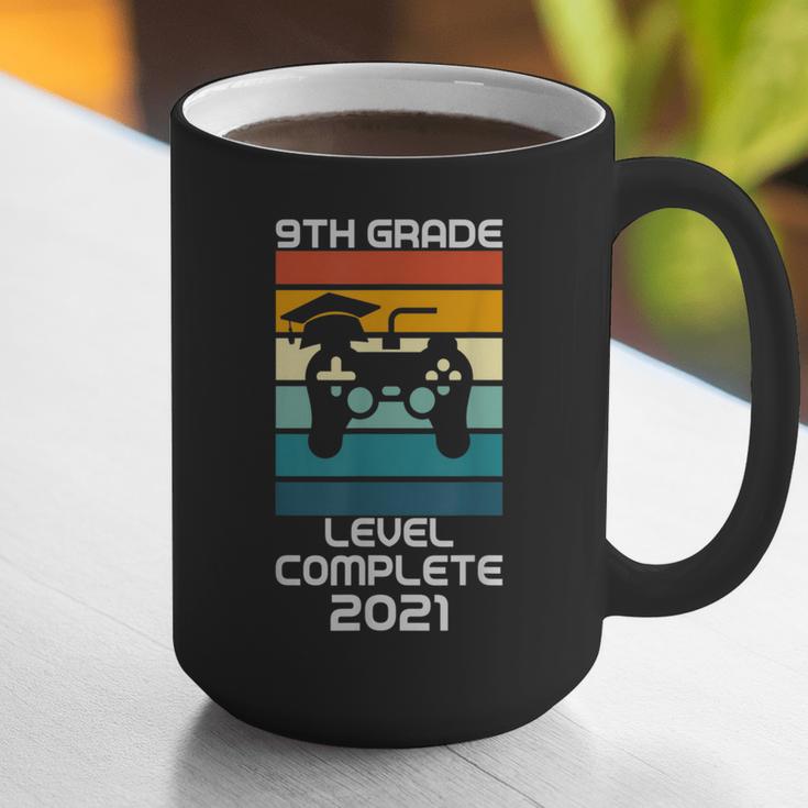 Gamer Graduation 2021 Retro 9th Grade Level Complete Graphic Print Coffee Mug