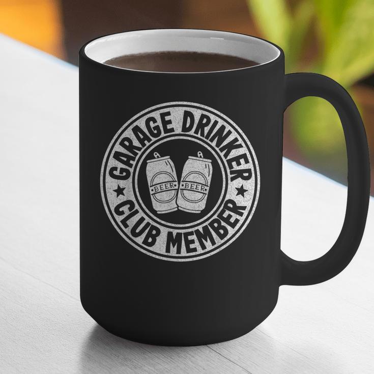 Garage Drinker Club Member Day Drinking Dad Beer Garage Graphic Print Coffee Mug