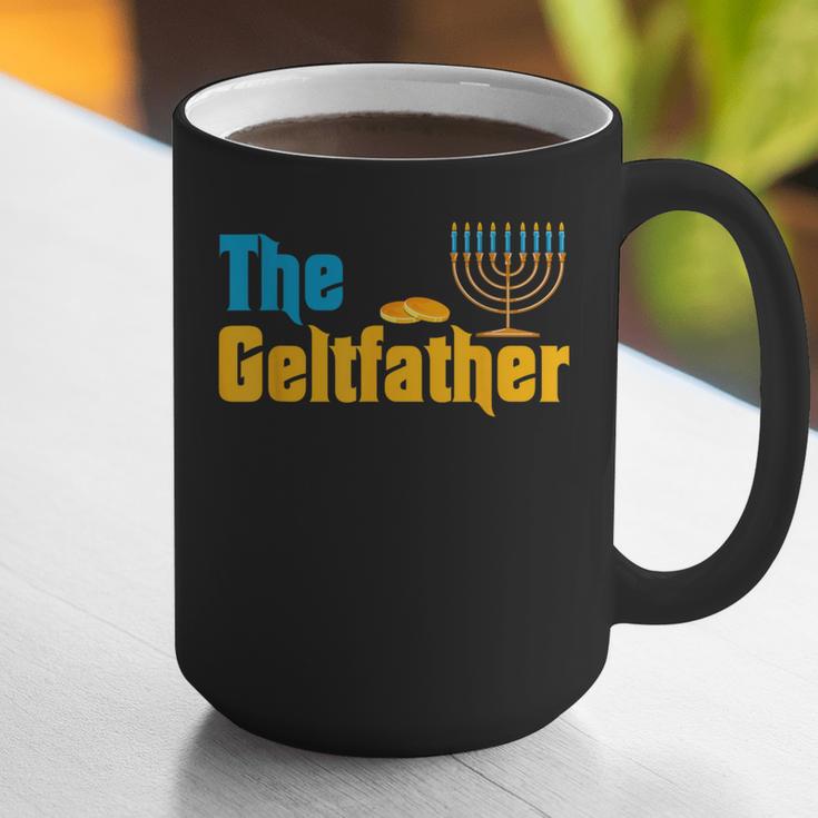Gelt Father Hanukkah Menorah Jewish Dad Pajamas Graphic Print Coffee Mug