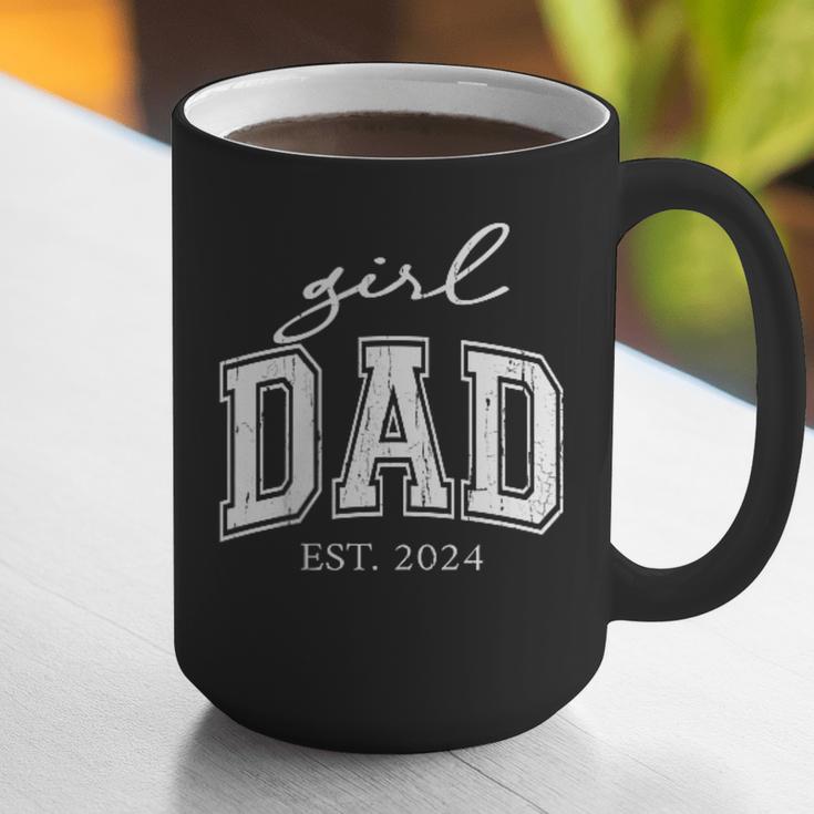 Girl Dad Est 2024 Dad Of Girls Father's Day Graphic Print Coffee Mug