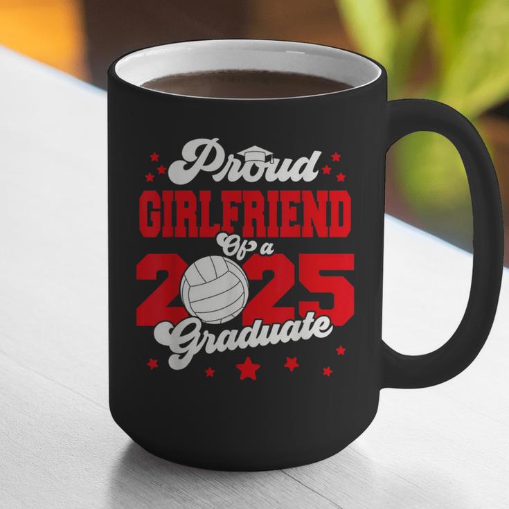 Girlfriend Of a 2025 Graduate Prom Graduation 25 VolleyBall Graphic Print Coffee Mug