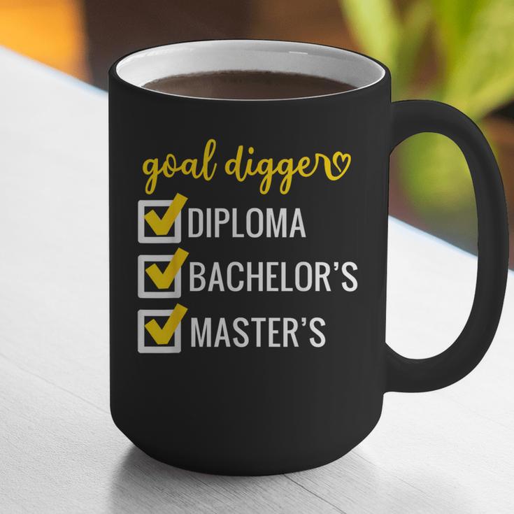 Goal Digger Inspirational Quotes Master's Degree Graduation Graphic Print Coffee Mug