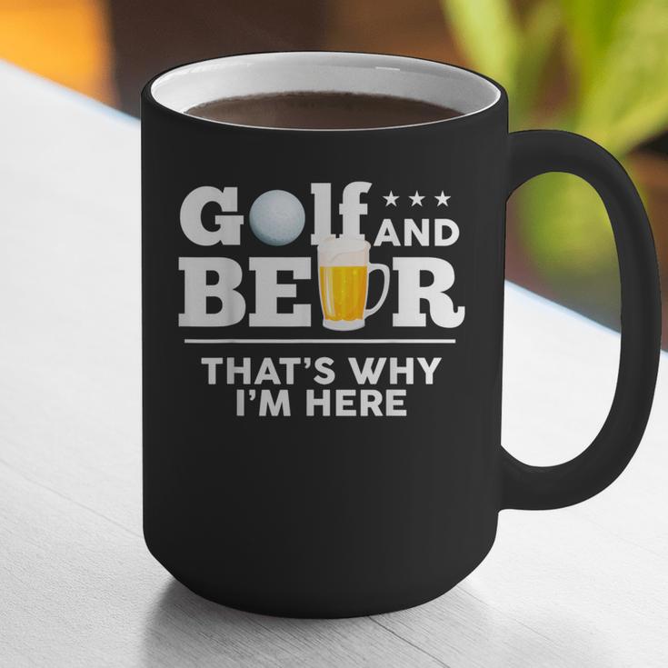 Golf And Beer Joke Dad Fathers Day Drinking Birthday Small Graphic Print Coffee Mug