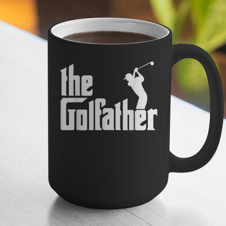 The GolfFather Golf Father God Father Dad Golfer Graphic Print Coffee Mug