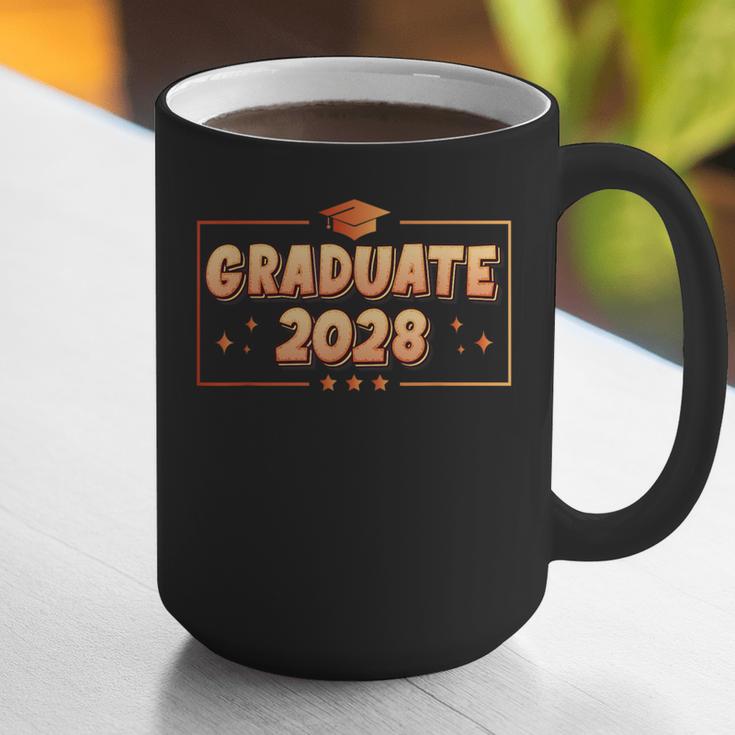 Graduate 2028 Class Of 2028 Senior Graduation Graphic Print Coffee Mug