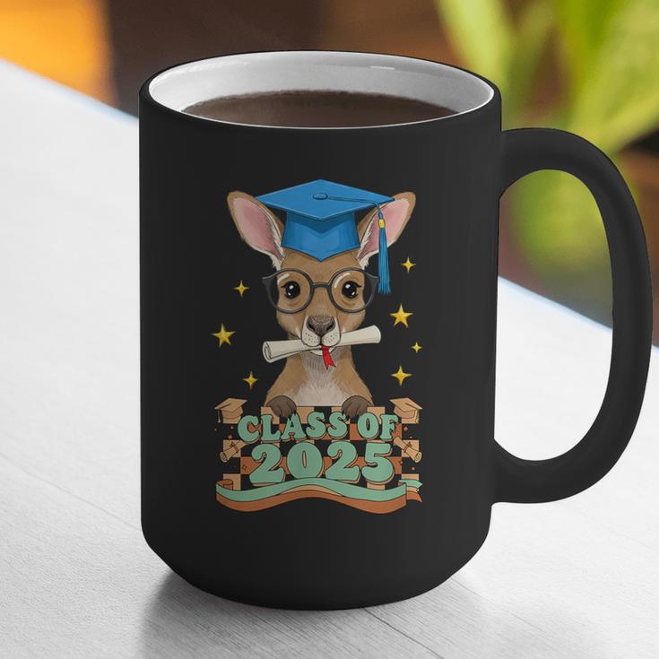Graduate Kangaroo Class Of 2025 Kids Graduation Graphic Print Coffee Mug