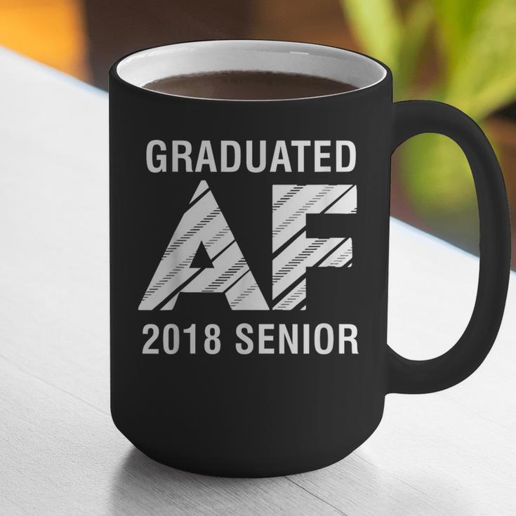 Graduated AF 2018 Senior Graduation Shirt Graphic Print Coffee Mug