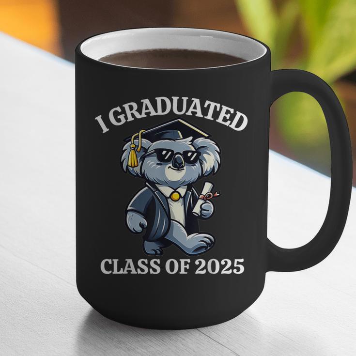 I Graduated Graduate Class Of 2025 Koala Graduation Graphic Print Coffee Mug