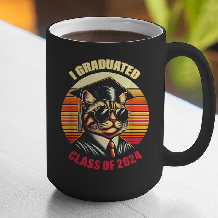 Graduation Day 2024 Graduate For School Degree College Cat Men Women Graphic Print Coffee Mug