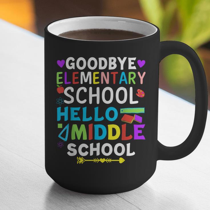 Graduation Shirt For 5th Grader Goodbye Hello Middle School Graphic Print Coffee Mug