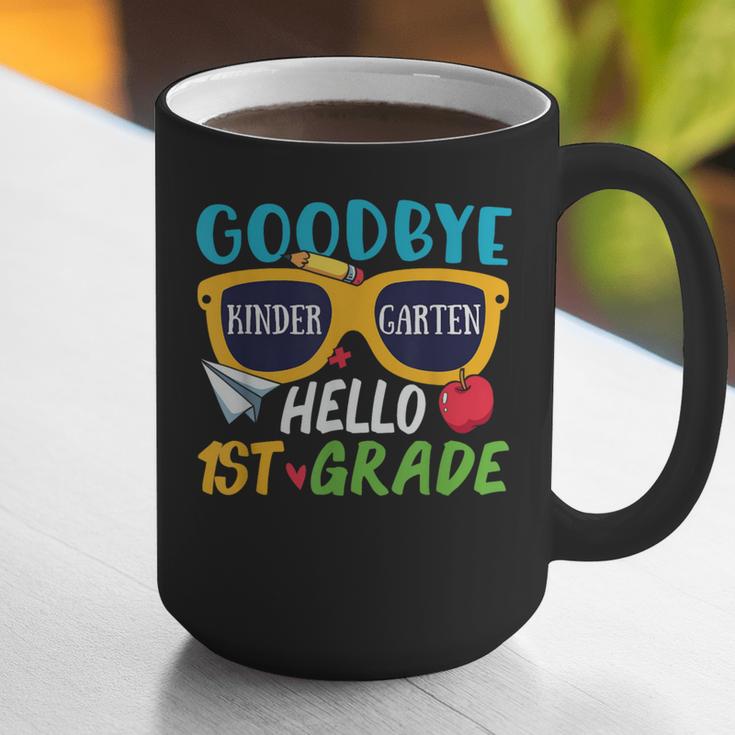Graduation Shirt Goodbye Kindergarten Hello 1st Grade School Graphic Print Coffee Mug