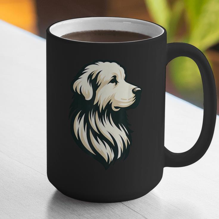Great Pyrenees Pyr Minimalist Simple Dog Mom Dad Boys Girls Graphic Print Coffee Mug