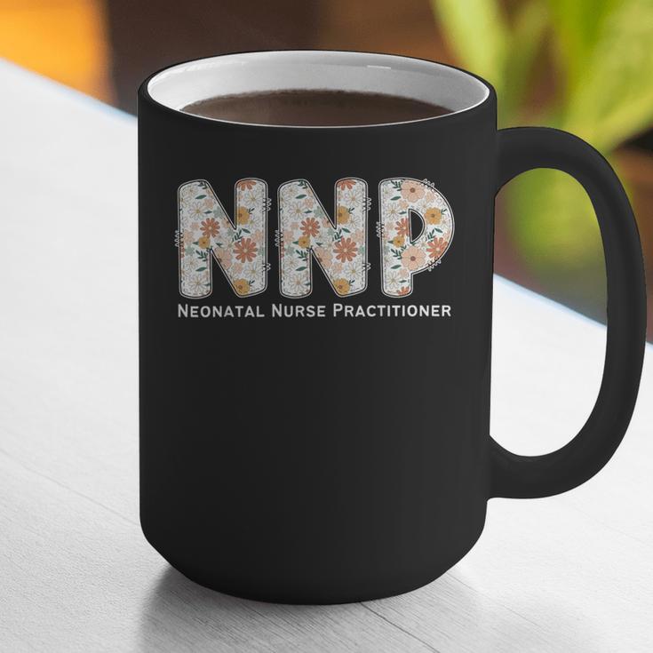 Groovy NNP Neonatal Nurse Practitioner Floral Graduation Graphic Print Coffee Mug