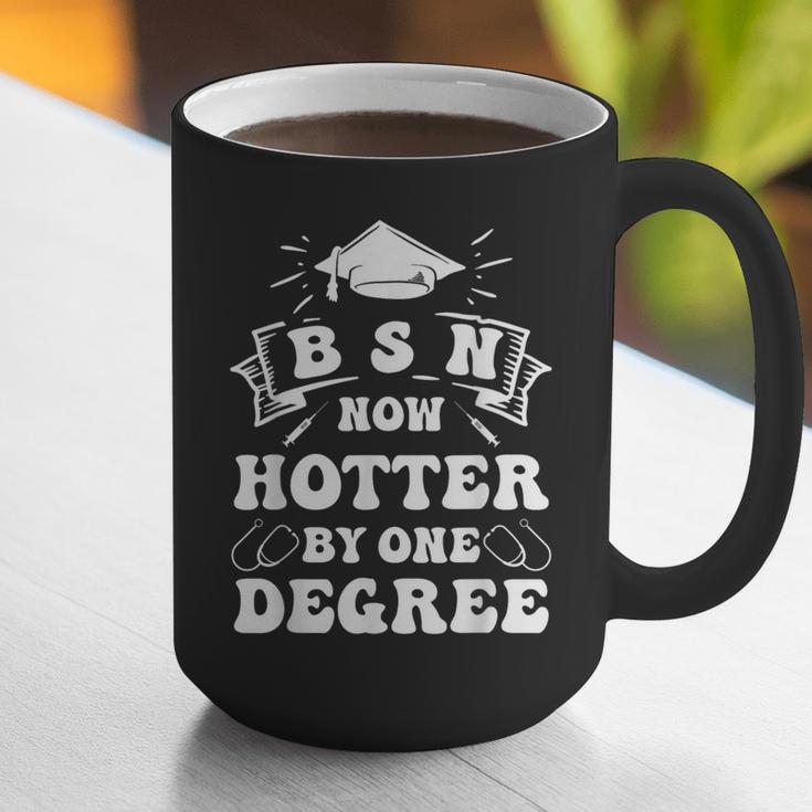 Groovy Nurse BSN Now Hotter By One Degree Graduation BSN RN Graphic Print Coffee Mug